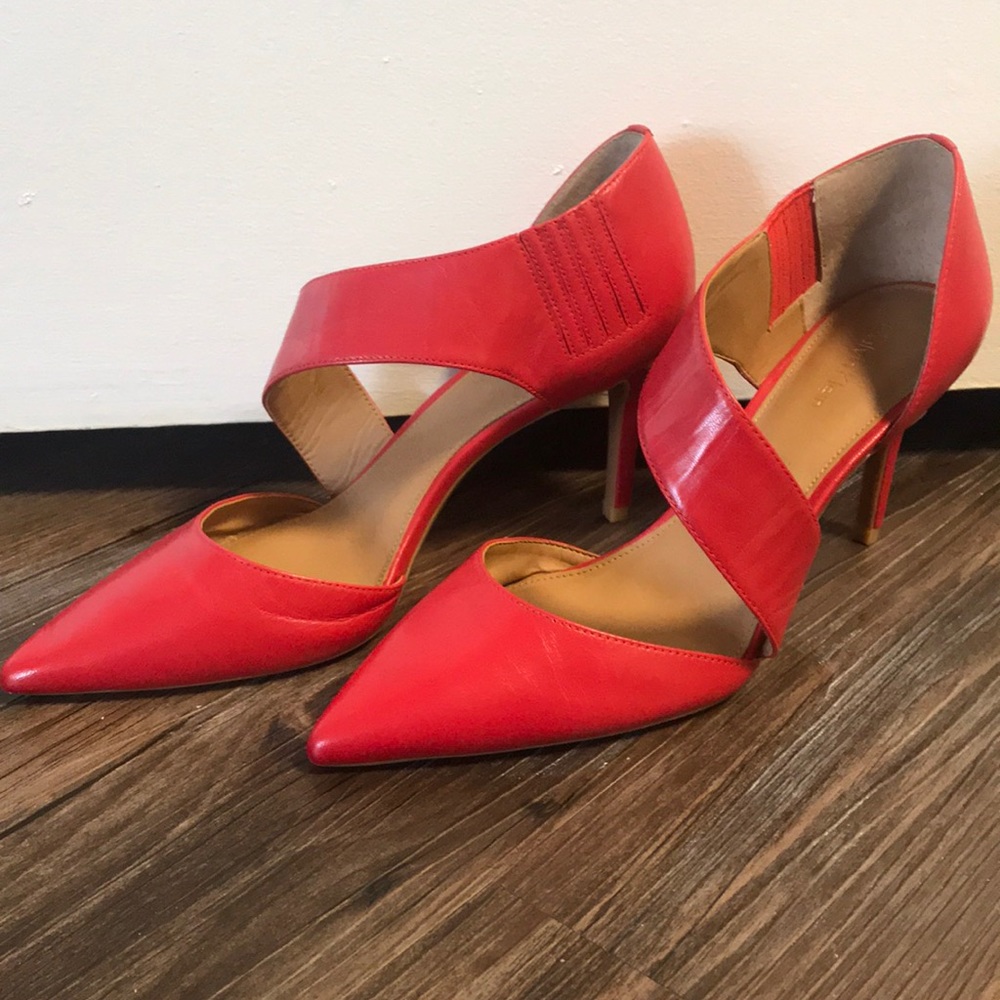 Red Calvin Klein heels